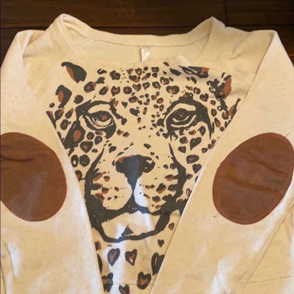 Zara leopard sweatshirt
